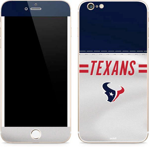 NFL Houston Texans White Striped iPhone 6/6s Plus Skin