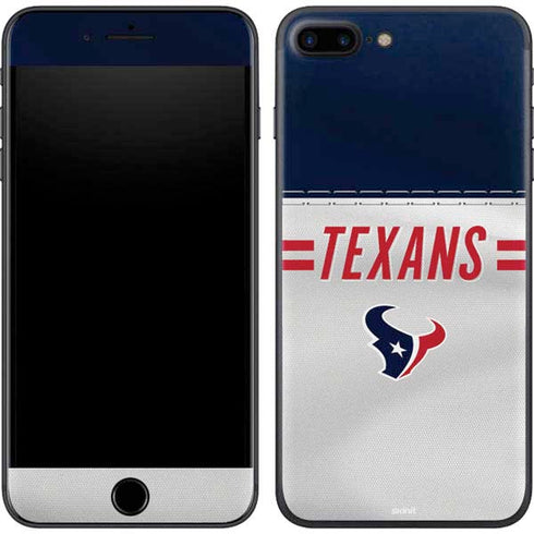 NFL Houston Texans White Striped iPhone 8 Plus Skin