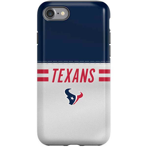 NFL Houston Texans White Striped iPhone SE (2nd & 3rd Gen) Pro Case