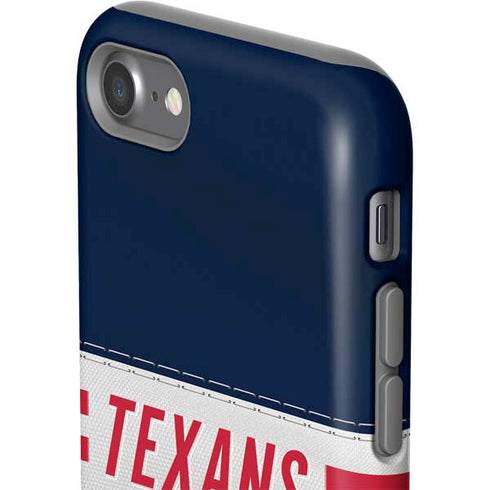 NFL Houston Texans White Striped iPhone SE (2nd & 3rd Gen) Pro Case