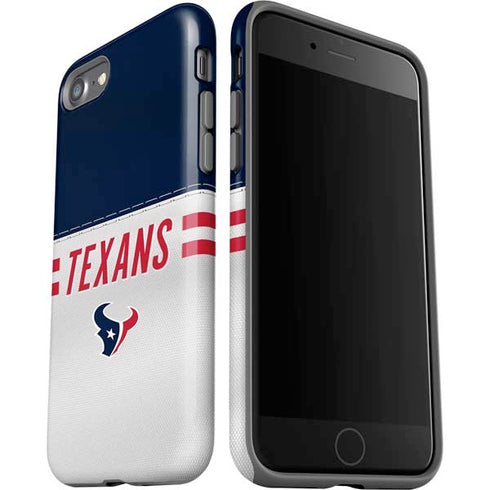 NFL Houston Texans White Striped iPhone SE (2nd & 3rd Gen) Pro Case