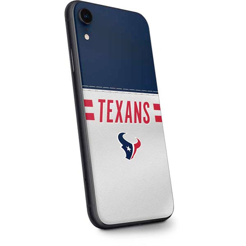 NFL Houston Texans White Striped iPhone XR Skin