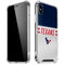 NFL Houston Texans White Striped iPhone XS Max Clear Case