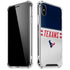 NFL Houston Texans White Striped iPhone XS Max Clear Case