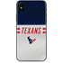 NFL Houston Texans White Striped iPhone XS Skin