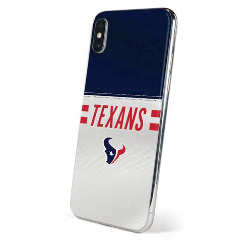 NFL Houston Texans White Striped iPhone XS Skin