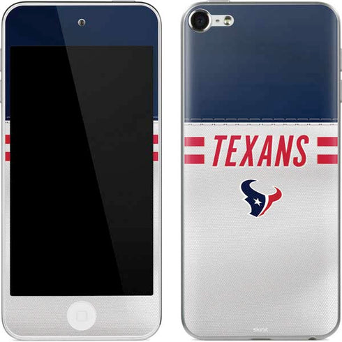 NFL Houston Texans White Striped Apple iPod Skin