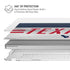 NFL Houston Texans White Striped MacBook Air 15in (2023-2025) Case plus Skin
