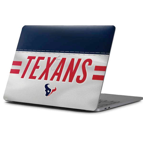 NFL Houston Texans White Striped Apple MacBook Pro 13-inch Skin