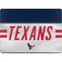 NFL Houston Texans White Striped MacBook Pro 14in (2021-24) Skin