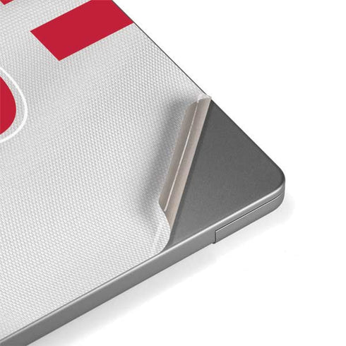 NFL Houston Texans White Striped MacBook Pro 14in (2021-24) Skin