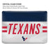 NFL Houston Texans White Striped MacBook Pro 16in (2019-20) Case plus Skin
