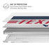 NFL Houston Texans White Striped MacBook Pro 16in (2019-20) Case plus Skin