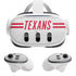 NFL Houston Texans White Striped Meta Quest 3 Skin