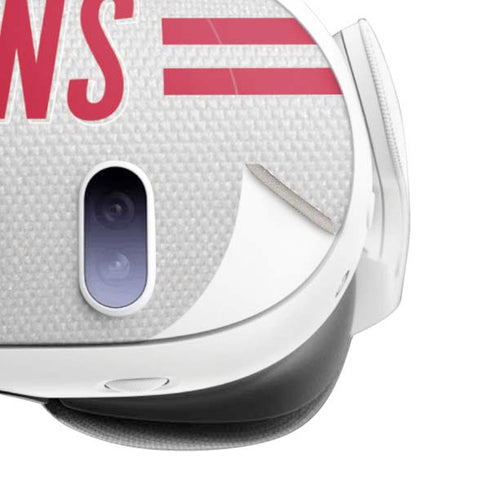 NFL Houston Texans White Striped Meta Quest 3 Skin