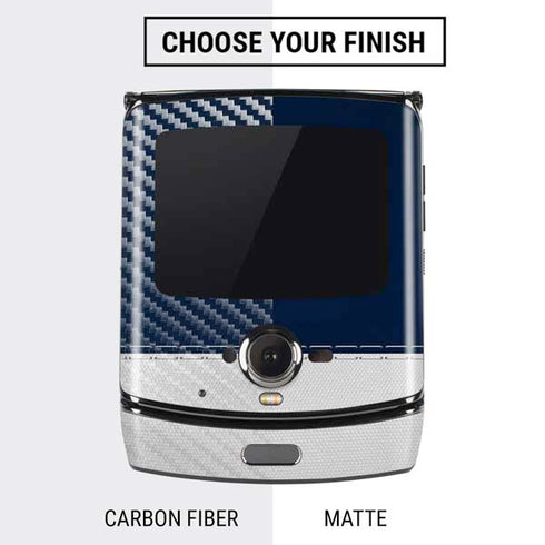 NFL Houston Texans White Striped Motorola RAZR Skin