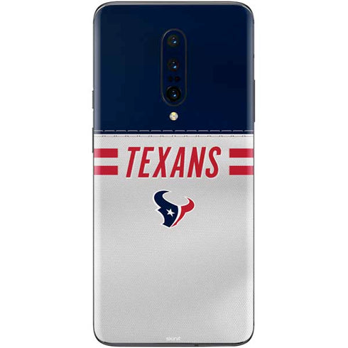 NFL Houston Texans White Striped OnePlus 7 Pro Skin