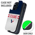 NFL Houston Texans White Striped Otterbox Defender iPhone Skin