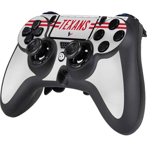 NFL Houston Texans White Striped PS4/PC SCUF Impact Controller Skin