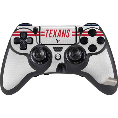 NFL Houston Texans White Striped PS4/PC SCUF Impact Controller Skin
