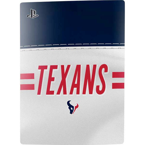 NFL Houston Texans White Striped PS5 Console Skin