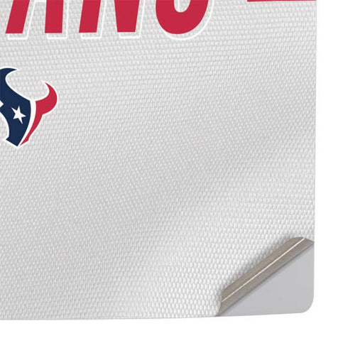 NFL Houston Texans White Striped PS5 Slim Digital Edition Console Skin