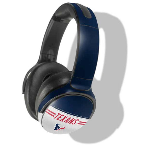 NFL Houston Texans White Striped Skullcandy Venue Skin