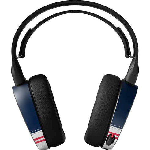NFL Houston Texans White Striped SteelSeries Arctis 5 Skin