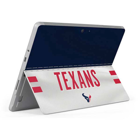 NFL Houston Texans White Striped Surface Go Skin