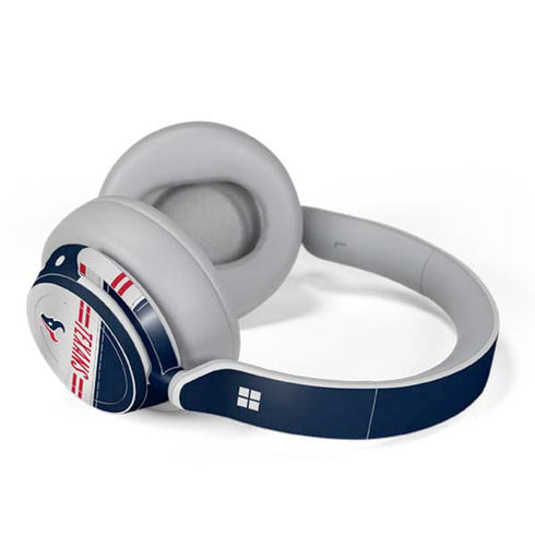 NFL Houston Texans White Striped Surface Headphones Skin
