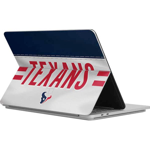 NFL Houston Texans White Striped Surface Laptop Studio Skin