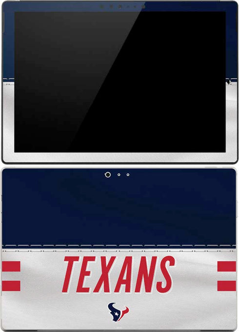 NFL Houston Texans White Striped Surface Pro 4 Skin