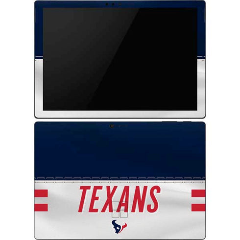 NFL Houston Texans White Striped Surface Pro 6 Skin