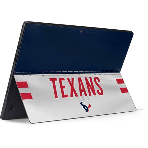 NFL Houston Texans White Striped Surface Pro 6 Skin