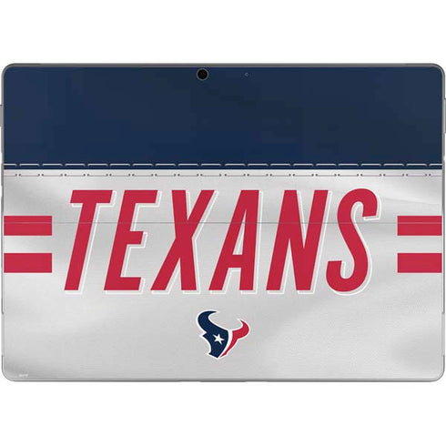 NFL Houston Texans White Striped Surface Pro 9 Skin
