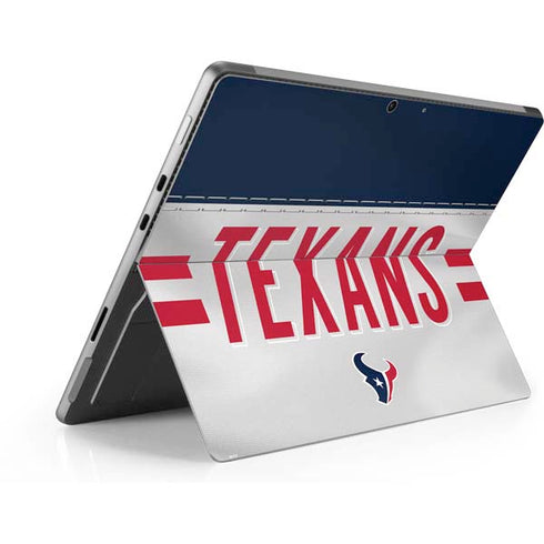NFL Houston Texans White Striped Surface Pro 9 Skin