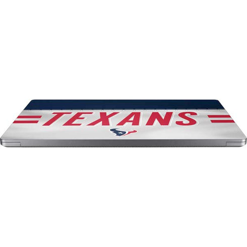 NFL Houston Texans White Striped Universal Laptop 12in (9.8 x 6.8in) Skin