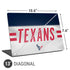 NFL Houston Texans White Striped Universal Laptop 13in (10.6 x 7.6in) Skin