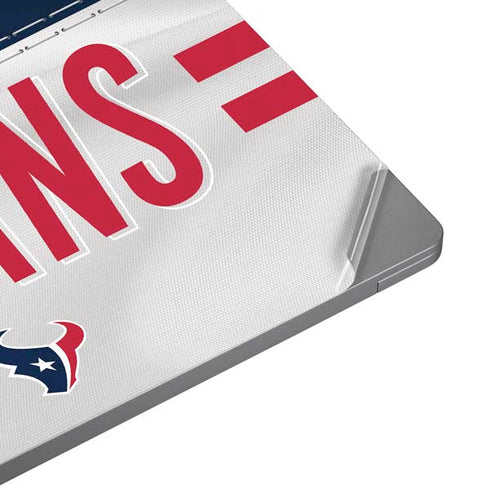 NFL Houston Texans White Striped Universal Laptop 14in (11.4 x 8.2in) Skin
