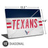 NFL Houston Texans White Striped Universal Laptop 15in (12.2 x 8.8in) Skin
