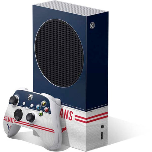 NFL Houston Texans White Striped Xbox Series S Bundle Skin