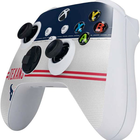 NFL Houston Texans White Striped Xbox Series S Controller Skin
