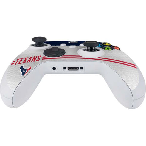 NFL Houston Texans White Striped Xbox Series S Controller Skin