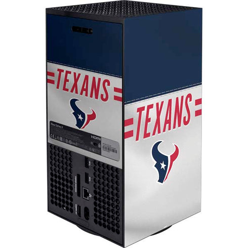NFL Houston Texans White Striped Xbox Series X Bundle Skin