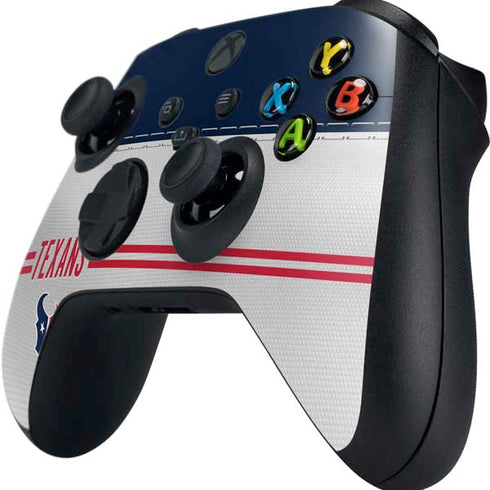 NFL Houston Texans White Striped Xbox Series X Controller Skin