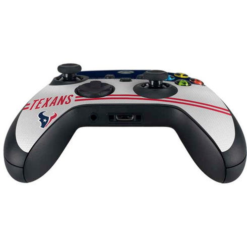 NFL Houston Texans White Striped Xbox Series X Controller Skin