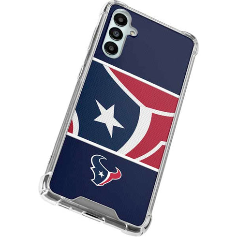 NFL Houston Texans Zone Block Galaxy A14 5G Clear Case