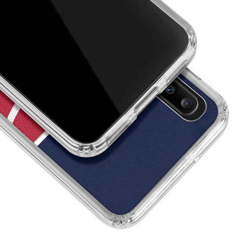 NFL Houston Texans Zone Block Galaxy A30 Clear Case