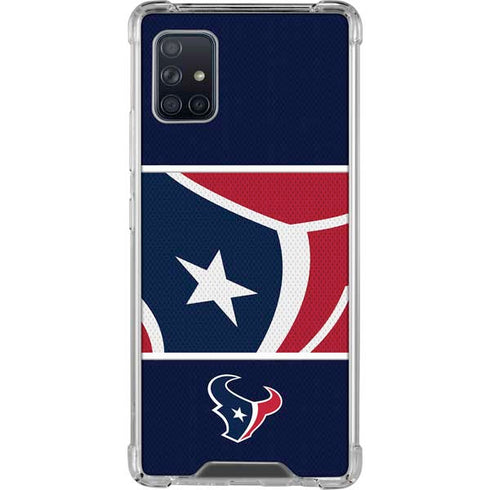 NFL Houston Texans Zone Block Galaxy A51 5G Clear Case