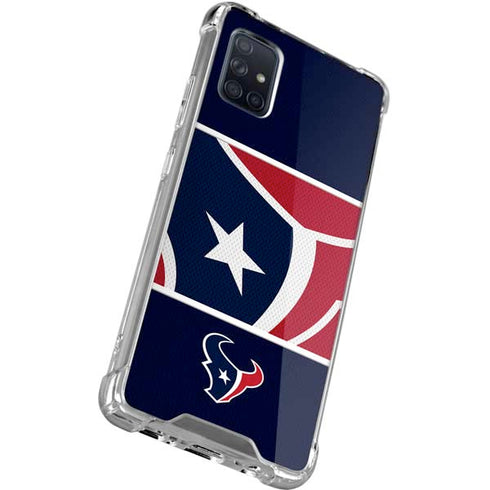 NFL Houston Texans Zone Block Galaxy A51 5G Clear Case